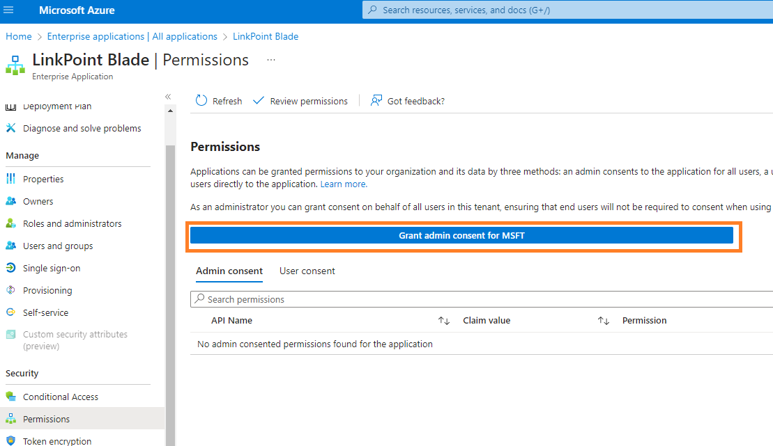 Approve LinkPoint Blade from the Office 365 Admin Center | Knowledge ...