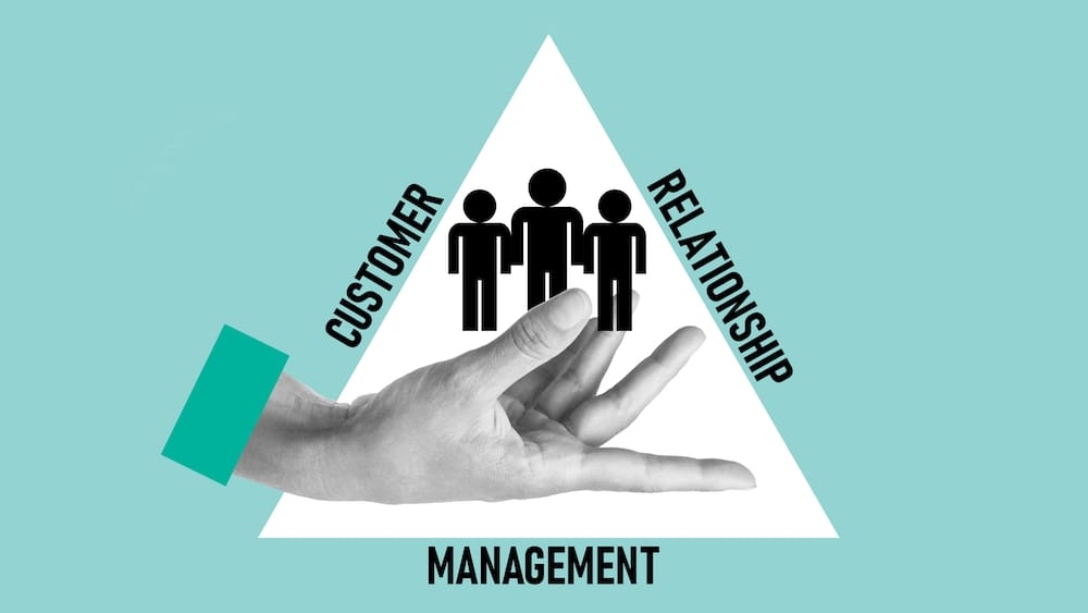 Cartoon CRM triangle | Increase CRM adoption